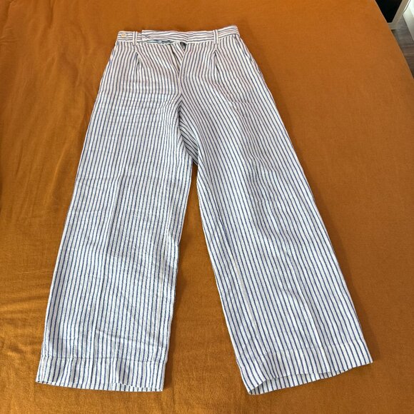 Madewell Linen Harlow Wide Leg Pant size 2 - Picture 5 of 5